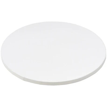 18" Round White Foil Cake Board Drum