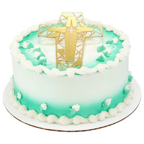 Religious Stained Glass Cross Set Cake Kit