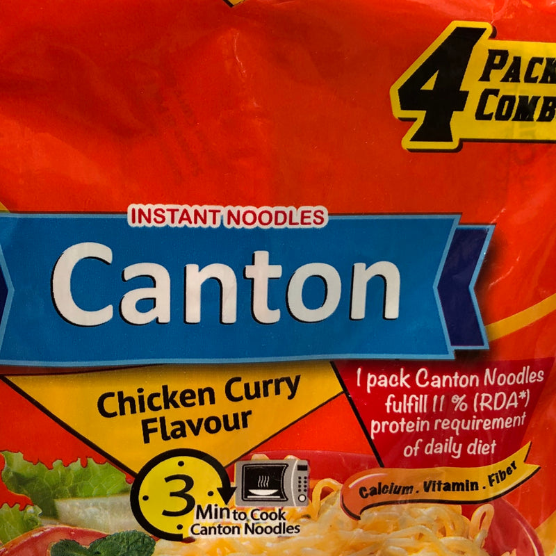 Canton Chicken Curry Noodles 4Pk