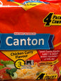 Canton Chicken Curry Noodles 4Pk