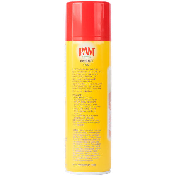PAM 17 oz. Saute & Grill Release Spray - 6/Case
