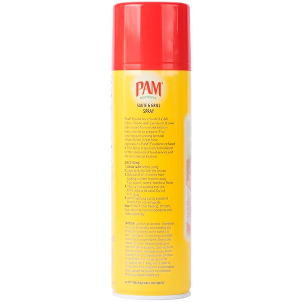 PAM 17 oz. Saute & Grill Release Spray - 6/Case