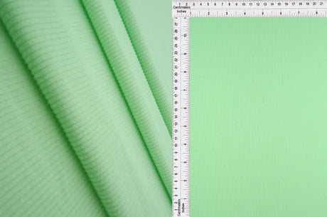 Rib Solid Stretch Knit Fabric