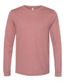 BELLA + CANVAS® Heather CVC Crewneck Long Sleeve Tee