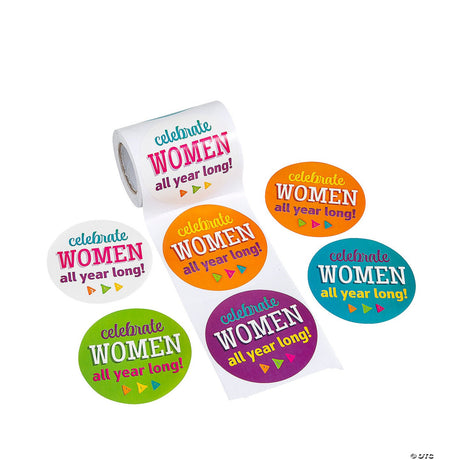 Influential Women Sticker Roll - 100 Pc.
