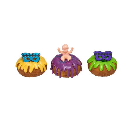 Baby Kings Cake for Mardi Gras King Cakes - 6 plastic Babies