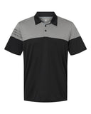 Adidas® Heathered 3-Stripes Colorblocked Polo