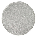 6" Round Silver Foil Cake Board Drum