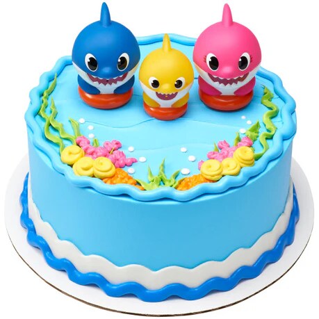 Baby Shark Family Fun Cake Kit Mom Dag and Baby