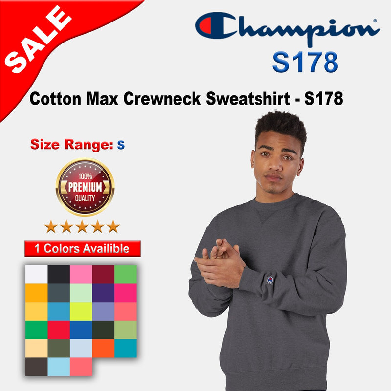 Champion® Cotton Max Crewneck Sweatshirt