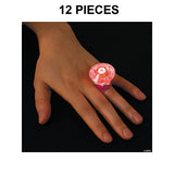 Kids' Light-Up Diamond-Shaped Rings - 12 Pc.