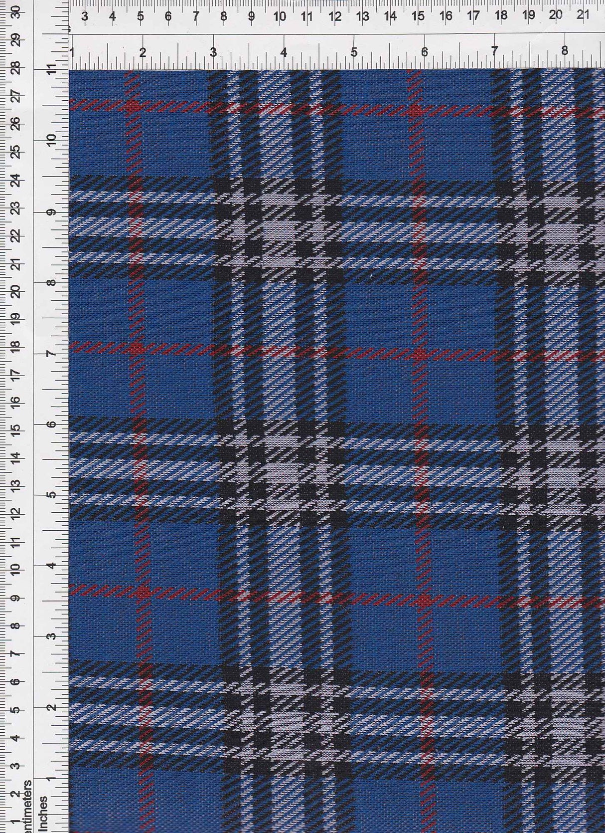 1 Yard Knit Jacquard Plaid Fabric 240 GSM, 58/60? Wide Polyester Spandex Blend