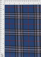 1 Yard Knit Jacquard Plaid Fabric 240 GSM, 58/60? Wide Polyester Spandex Blend
