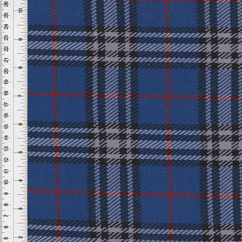Double Knit Jacquard Plaid Fabric Stretch Polyester Spandex 58/60 Inches Wide