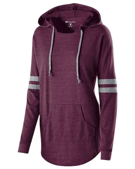 Women's Triblend Hooded Long Sleeve T-Shirt