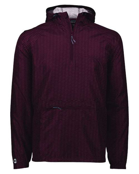 Men's Range Hooded Packable Quarter-Zip Jacket