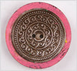 Pink and Silver Foiled 2-Hole Coconut Button - 74L/47mm