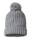 Gorro de punto grueso con cable Chunky