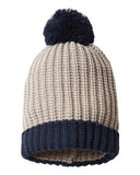 Gorro de punto grueso con cable Chunky