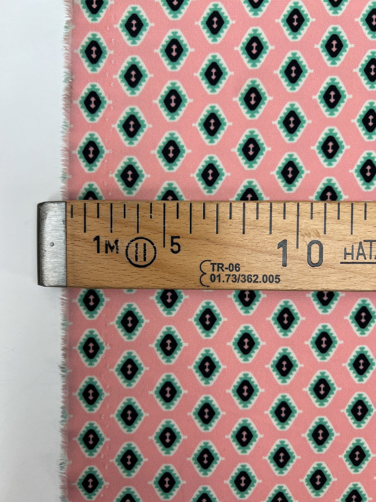 Polyester Elastane Printed Knit Green Pink