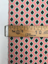 Polyester Elastane Printed Knit Green Pink