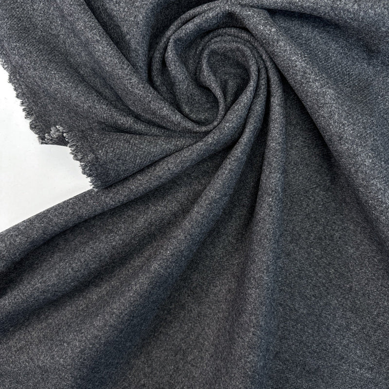Wool Polyamide Tweed Gray