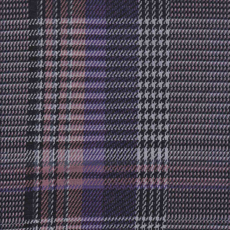 1 Yard Yarn Dyed Knit Jacquard Plaid Fabric Stretch Polyester Rayon Spandex 58/60 Inches Wide