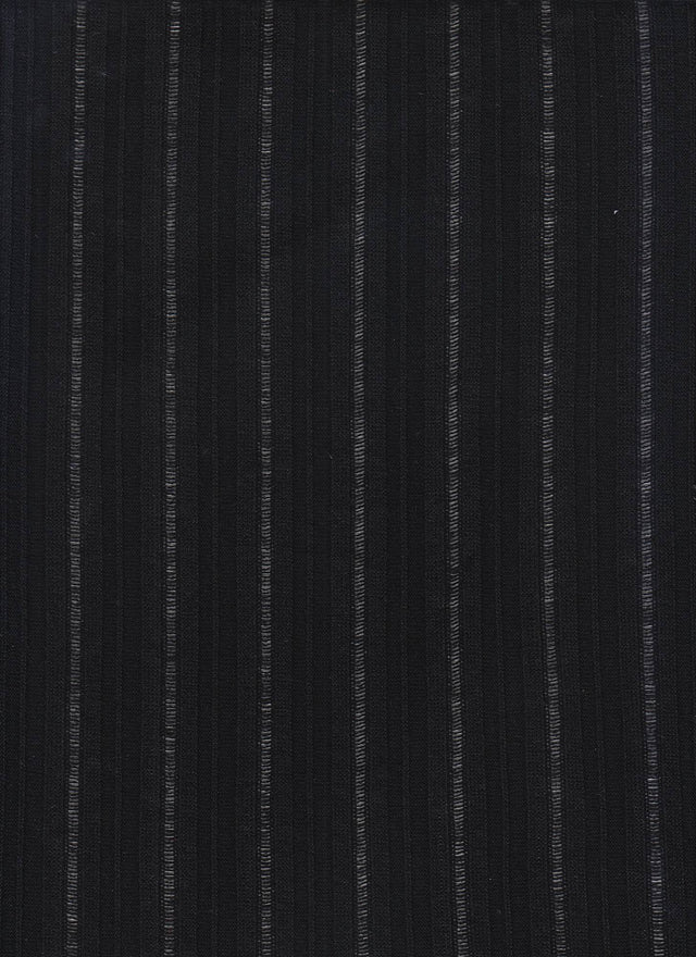 Irregular Rib Stretch Knit Fabric Black