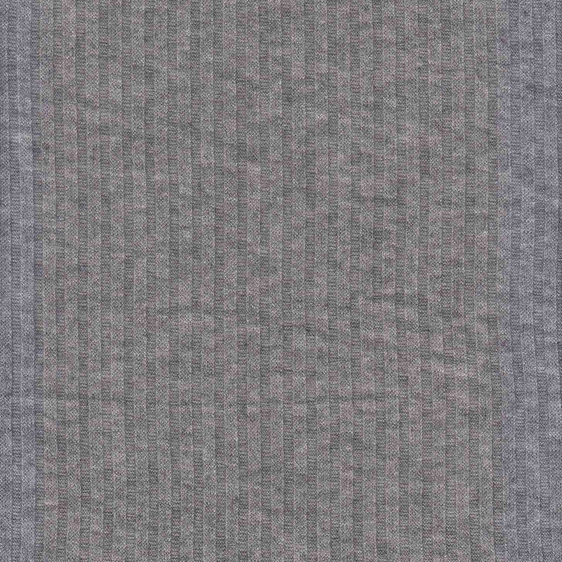 1 Yard Sweater Rib 4x4 Solid Knit Fabric 170 GSM, 58/60'' Wide Rayon Poly Nylon Blend HT Grey