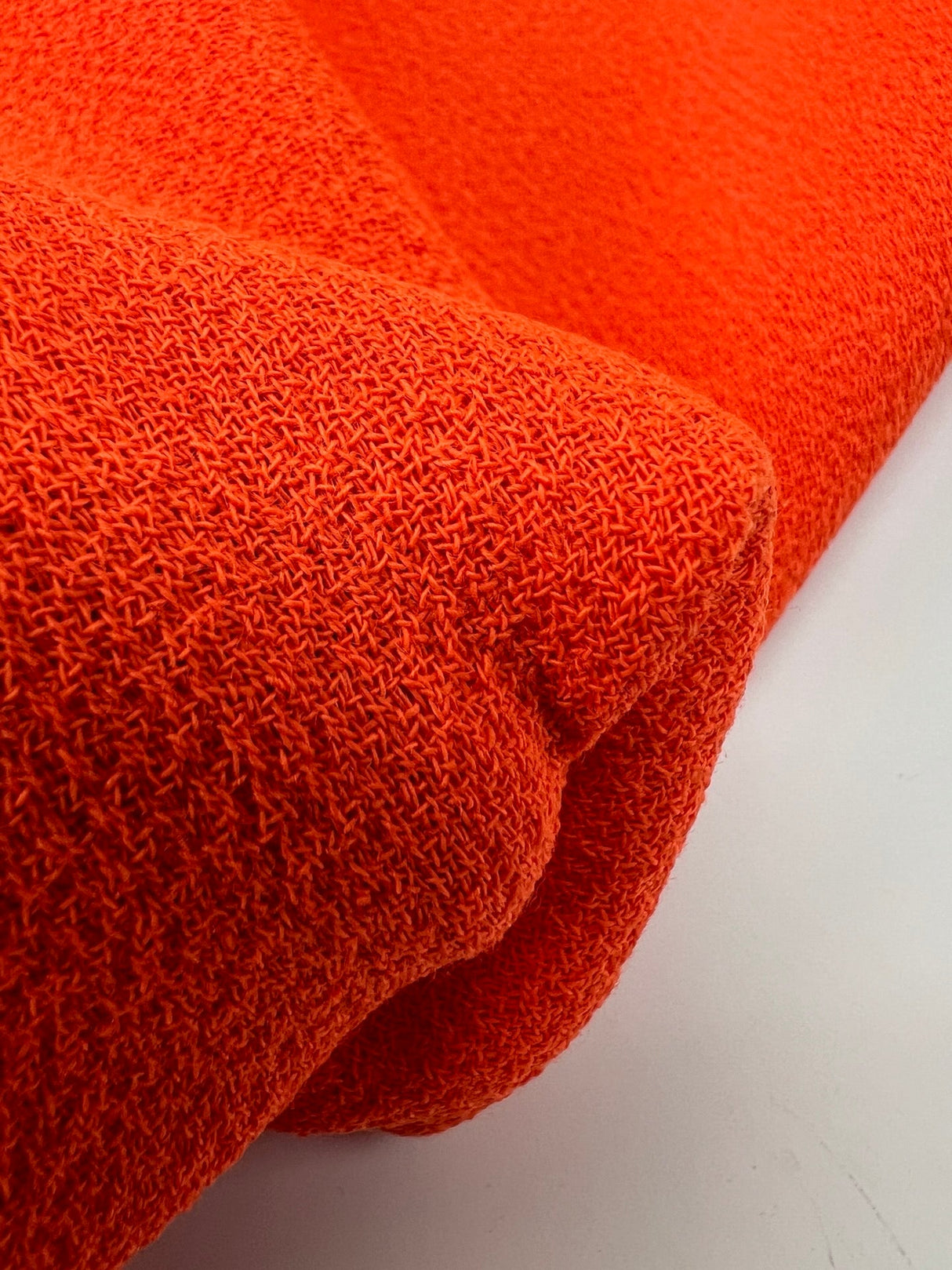 Wool Crepe Bonded Orange Shades Stretch