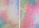 1 Yard DTY Brushed Tie-Dye Knit Fabric, 58/60'' Wide Polyester Spandex Blend