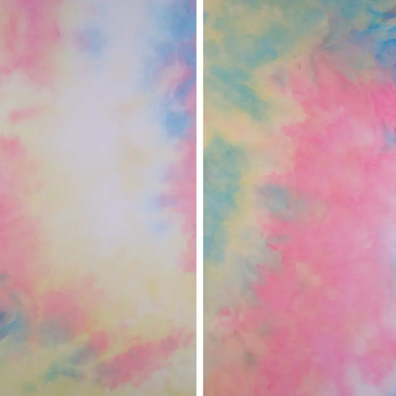 1 Yard DTY Brushed Real Tie Dye Stretch Knit Fabric 58 Inch Wide