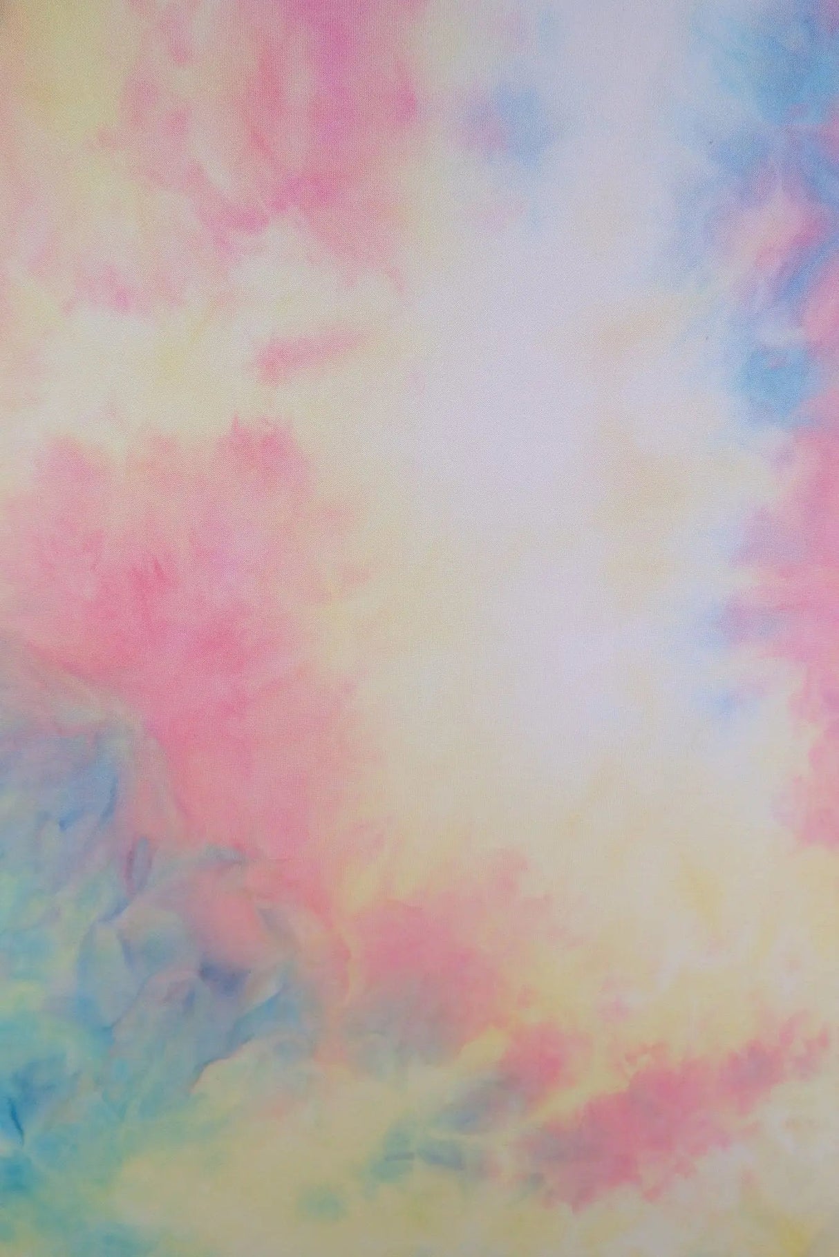 1 Yard DTY Brushed Tie-Dye Knit Fabric, 58/60? Wide Polyester Spandex Blend