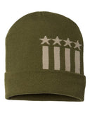 USA-Made Patriotic Cuffed Beanie