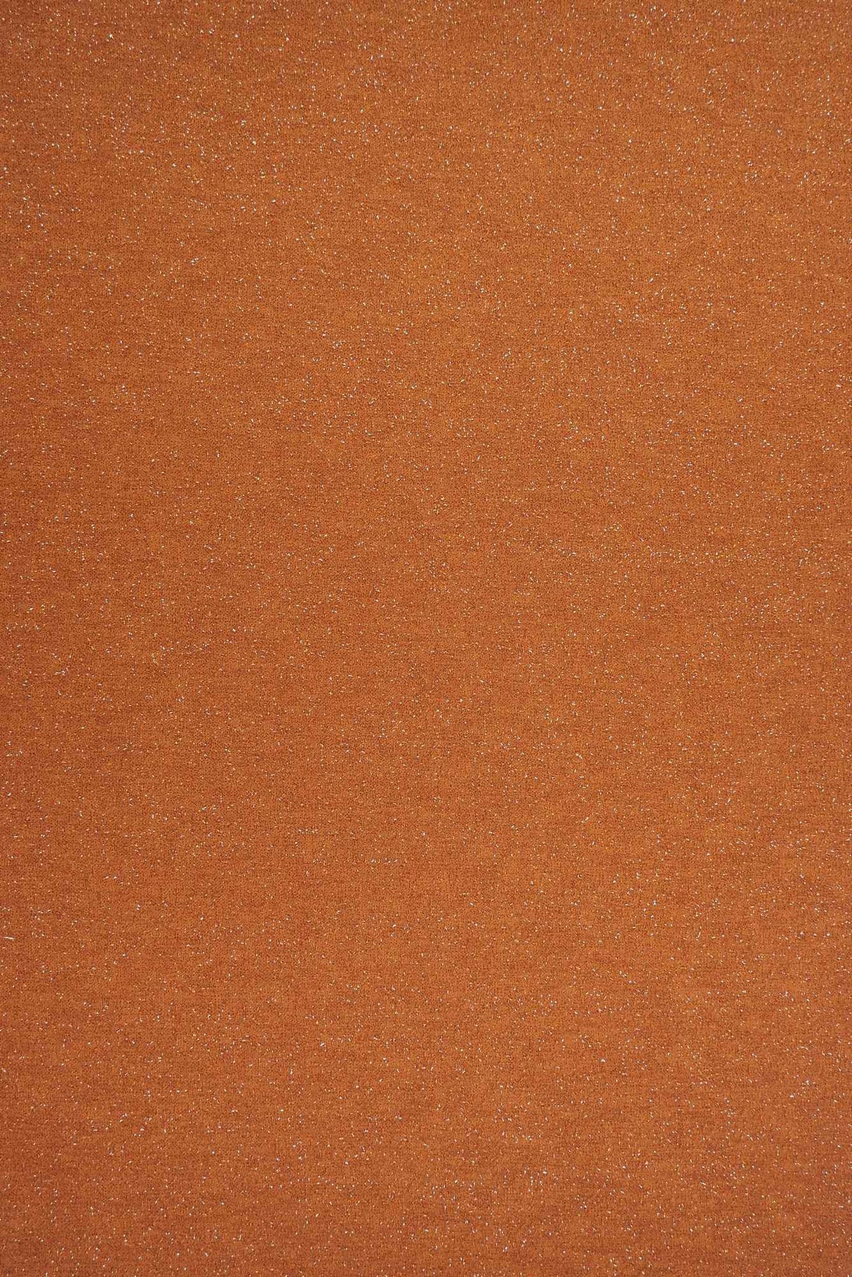 Lurex Stretch Knit Fabric Rust