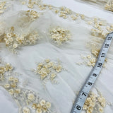 Beaded 3D Floral Lace Trimming