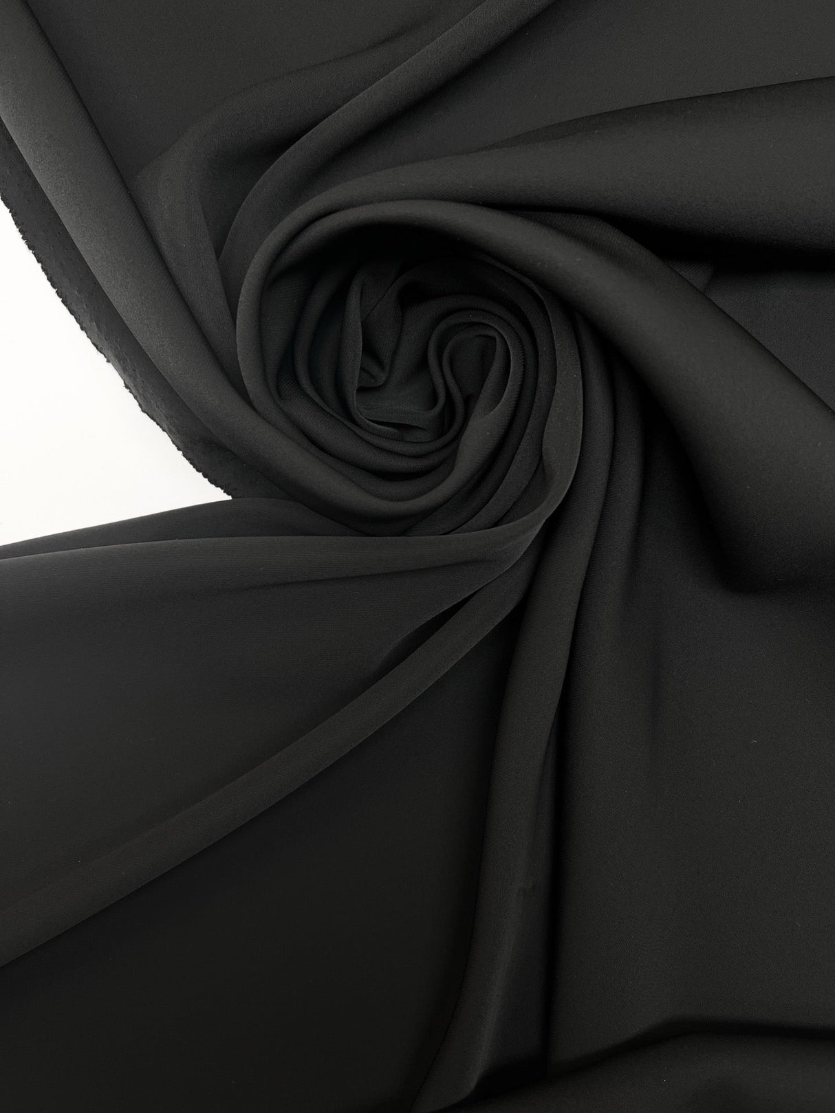 Black Polyester Knitted Fabric