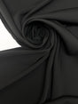 Black Polyester Knitted Fabric