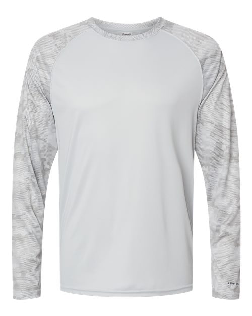 Cayman Performance Camo Colorblocked Long Sleeve T-Shirt