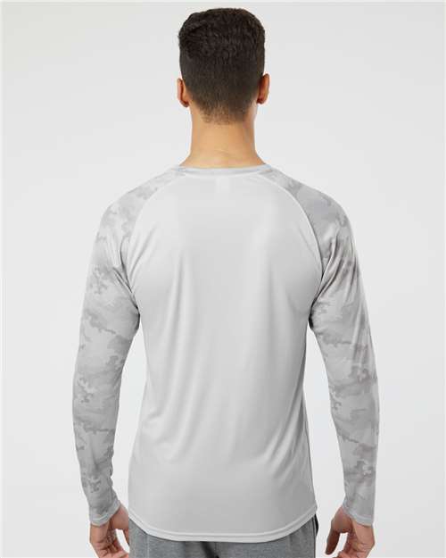 Cayman Performance Camo Colorblocked Long Sleeve T-Shirt