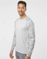 Cayman Performance Camo Colorblocked Long Sleeve T-Shirt