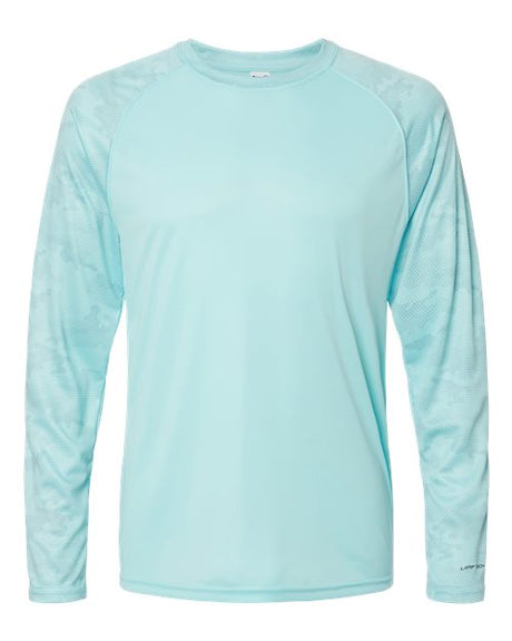 Paragon Unisex Cayman Performance Camo Colorblocked Long Sleeve T-Shirt