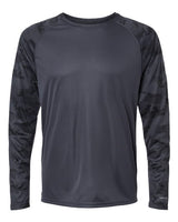 Paragon Unisex Cayman Performance Camo Colorblocked Long Sleeve T-Shirt