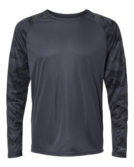 Paragon Unisex Cayman Performance Camo Colorblocked Long Sleeve T-Shirt