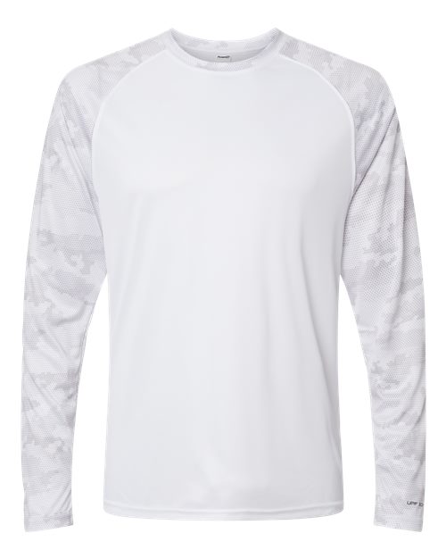 Paragon Unisex Cayman Performance Camo Colorblocked Long Sleeve T-Shirt