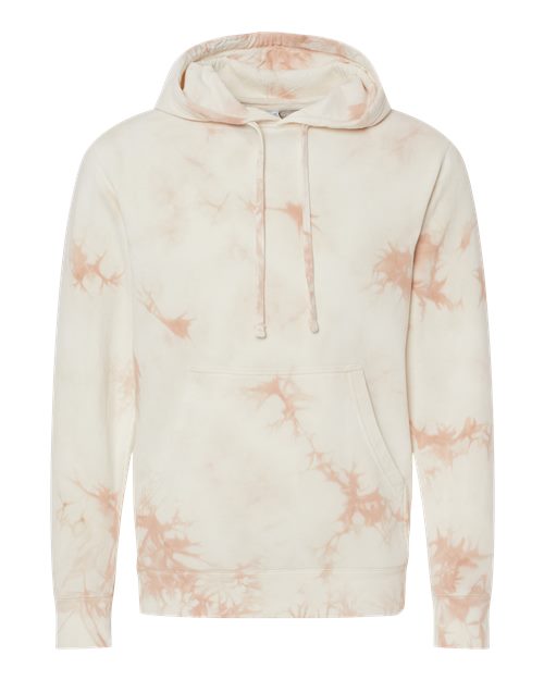 Independent Trading Co. Unisex Midweight Tie-Dyed Hooded Sweatshirt