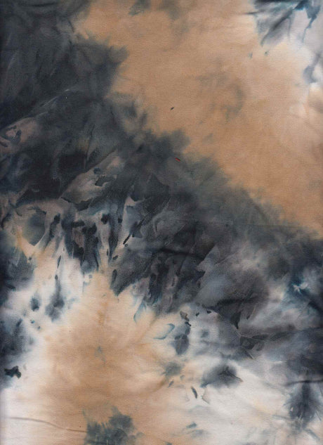 1 Yard Brushed DTY Tie-Dye Knit Fabric 170 GSM, 58/60? Wide Polyester Spandex Blend