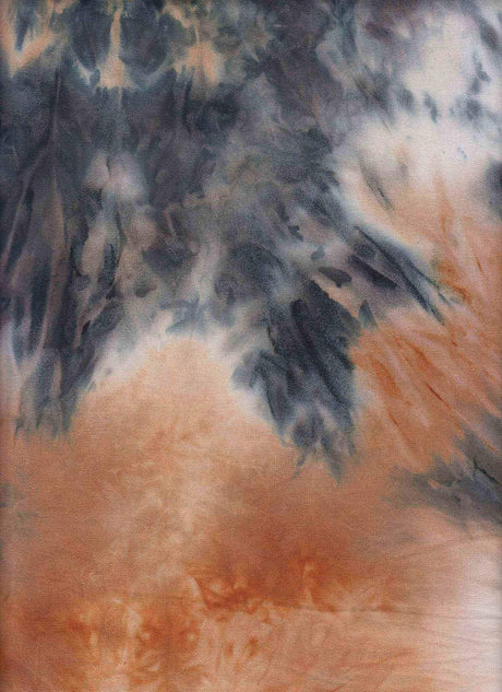 1 Yard Brushed DTY Tie-Dye Knit Fabric 170 GSM, 58/60? Wide Polyester Spandex Blend