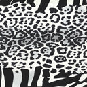 Printed Spandex Zebra Mix Safari