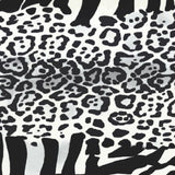 Printed Spandex Zebra Mix Safari